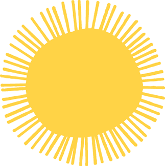Yellow sunburst icon